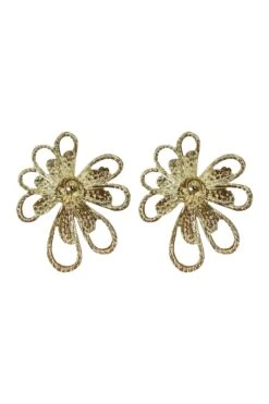 Sarah Fuchsia Flower Earrings -ALAMOUR ONLINE STORE earrings51