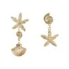Cheryce Gold Shell Earrings -ALAMOUR ONLINE STORE earrings52