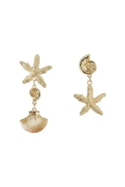 Cheryce Gold Shell Earrings -ALAMOUR ONLINE STORE earrings52 eae5f06e dae3 4964 a282 d21199c5e5c2