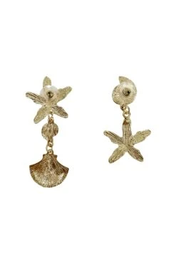 Cheryce Gold Shell Earrings -ALAMOUR ONLINE STORE earrings54 dd921e38 0e46 4f6d b8c9 6ab973c96644