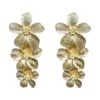 Carola Gold Multi Flower Earrings 2 Carola Gold Multi Flower Earrings -ALAMOUR ONLINE STORE earrings62