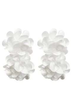 Meghan White Flower Drop Earrings -ALAMOUR ONLINE STORE earrings86 8ca0c719 287e 4f38 973b dadea01117bf