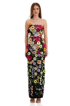 Elene Floral 3D Maxi Gown -ALAMOUR ONLINE STORE elene 1