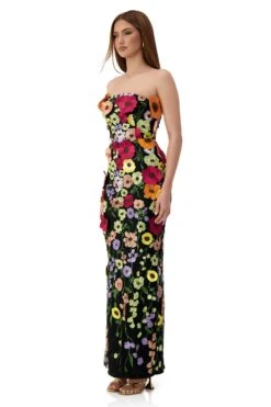 Elene Floral 3D Maxi Gown -ALAMOUR ONLINE STORE elene 2 26aafdd2 5bc3 46c2 9033 db9705d62589