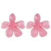 Kimberly Pink Statement Earrings 2 Kimberly Pink Statement Earrings -ALAMOUR ONLINE STORE flower10