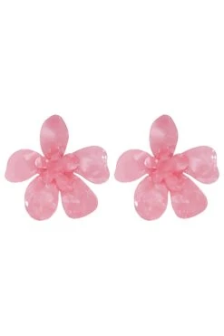 Kimberly Pink Statement Earrings -ALAMOUR ONLINE STORE flower10 49c80478 c290 452b 9753 b73cfa88b792