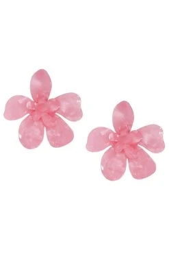 Kimberly Pink Statement Earrings -ALAMOUR ONLINE STORE flower11 be957794 3fd4 4747 9cd6 c97accbda8d5
