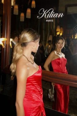 Lanetta Velvet Satin Corset Red Gown -ALAMOUR ONLINE STORE lanetta 2 a24c7923 e758 4019 8532 d2913147667c