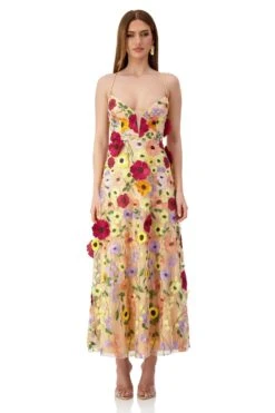 Lucy Floral 3D Maxi Gown -ALAMOUR ONLINE STORE lucy 1
