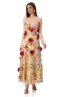 Lucy Floral 3D Maxi Gown -ALAMOUR ONLINE STORE lucy 4